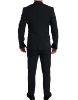 Dolce & Gabbana Black 2 Piece Double Breasted SICILIA Suit