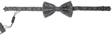 Dolce & Gabbana Black White Pattern Adjustable Neck Papillon Bow Tie