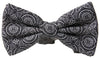 Dolce & Gabbana Black White Pattern Adjustable Neck Papillon Bow Tie