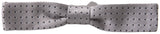Dolce & Gabbana Gray Dotted Silk Adjustable Men Neck Papillon Bow Tie