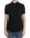 John Galliano Black cotton shirt top