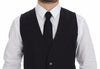 Dolce & Gabbana Gray Slim Fit Button Front Dress Formal Vest