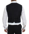 Dolce & Gabbana Brown Cotton Blend Dress Vest Gilet