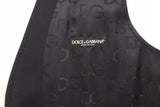 Dolce & Gabbana Blue Cotton Stretch Dress Vest Blazer