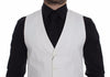 Dolce & Gabbana White Cotton Silk Blend Dress Vest Blazer