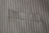 Dolce & Gabbana Black Striped Wool Single Breasted Vest