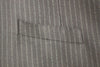 Dolce & Gabbana Black Striped Wool Single Breasted Vest