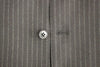 Dolce & Gabbana Black Striped Wool Single Breasted Vest