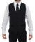 Dolce & Gabbana Black Wool Formal Dress Vest Gilet Weste