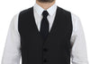 Dolce & Gabbana Gray Wool Formal Dress Vest Gilet Weste