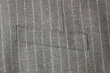 Dolce & Gabbana Gray Striped Wool Logo Vest Gilet Weste