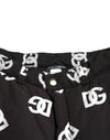 بنطال واسع الساق بطبعة شعار DG من Dolce &amp; Gabbana باللون الأسود