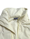 Dolce & Gabbana Yellow Nylon Collared Full Zip Parka Jacket