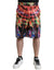 Dolce & Gabbana Multicolor Luminarie Print Men Bermuda Shorts