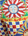 Dolce & Gabbana Multicolor Carretto Print Men Bermuda Shorts