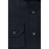 Bagutta Blue Cotton Men Shirt