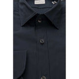 Bagutta Blue Cotton Men's Shirt