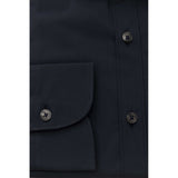 Bagutta Blue Cotton Men's Shirt