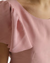 Dolce & Gabbana Pink Short Sleeves Round Neck Blouse Top