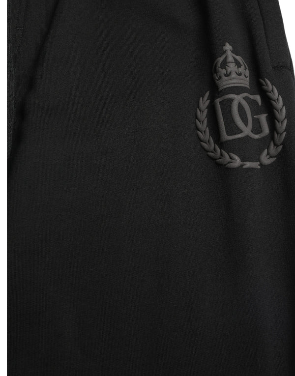 بنطلون رياضي ضيق أسود بشعار DG من Dolce &amp; Gabbana