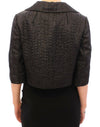 Dolce & Gabbana Black Short Bolero Shrug Jacket Coat