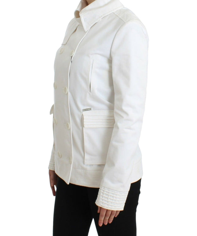 GF Ferre White Double Breasted Jacket Coat Blazer