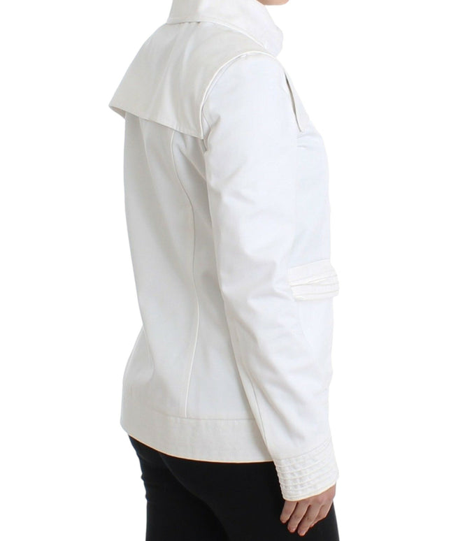 GF Ferre White Double Breasted Jacket Coat Blazer