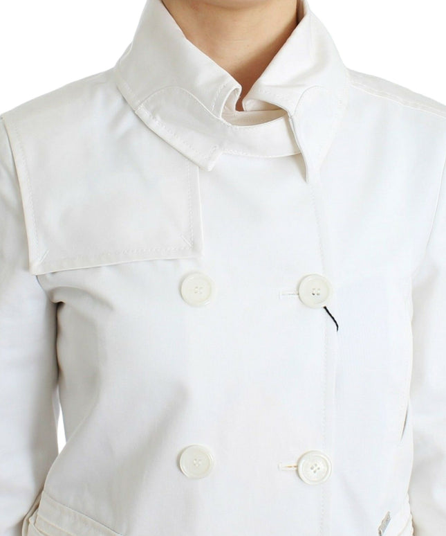 GF Ferre White Double Breasted Jacket Coat Blazer