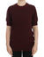 Dolce & Gabbana Red Gray Cashmere Short Sleeve Sweater