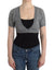 Ermanno Scervino Lingerie Knit Gray Bolero Sweater Cardigan