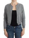 Ermanno Scervino Lingerie Gray Lace Sweater Cardigan Top
