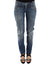 Ermanno Scervino Blue Slim Jeans Denim Pants Straight Stretch