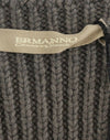 Ermanno Scervino Gray Knit Top Knitted Sweater Merino Wool