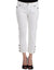 Ermanno Scervino White Cropped Jeans Denim Pants Branded Capri