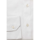Bagutta White Cotton Men's Classic Shirt