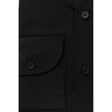 Bagutta Black Cotton Men's Slim Shirt