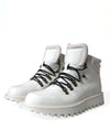 حذاء Dolce &amp; Gabbana أبيض Vulcano Trekking Ankle Boots