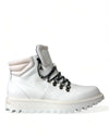 حذاء Dolce &amp; Gabbana أبيض Vulcano Trekking Ankle Boots