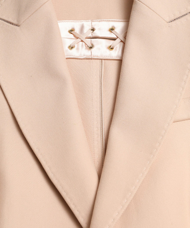 Dolce & Gabbana Beige Cotton Single Breasted Long Coat Jacket