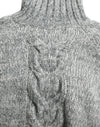 Dolce & Gabbana Gray Cashmere Turtle Neck Pullover Sweater