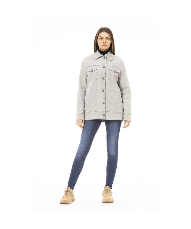 Jacob Cohen Gray Cotton Women Jacket