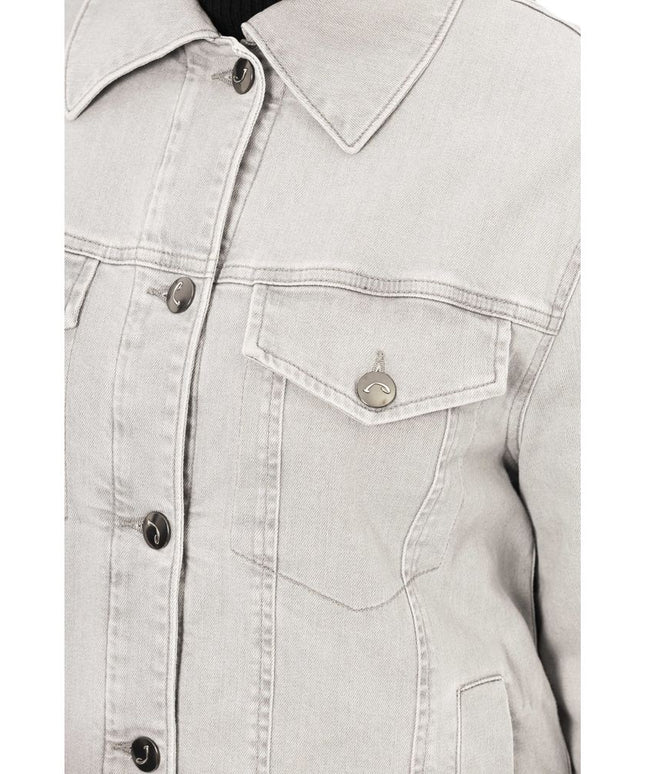 Jacob Cohen Gray Cotton Women Jacket