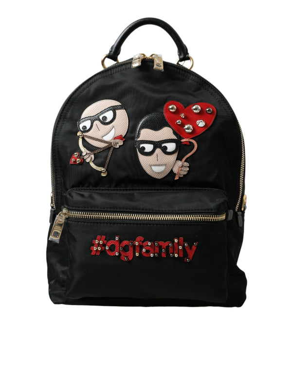 حقيبة ظهر VULCANO مزينة من دولتشي آند غابانا باللون الأسود #DGFAMILY