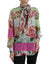 Dolce & Gabbana Multicolor Floral Patchwork Ascot Collar Top