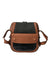 Balenciaga Black Brown Exotic Skin Leather Vertical Crossbody Purse Bag