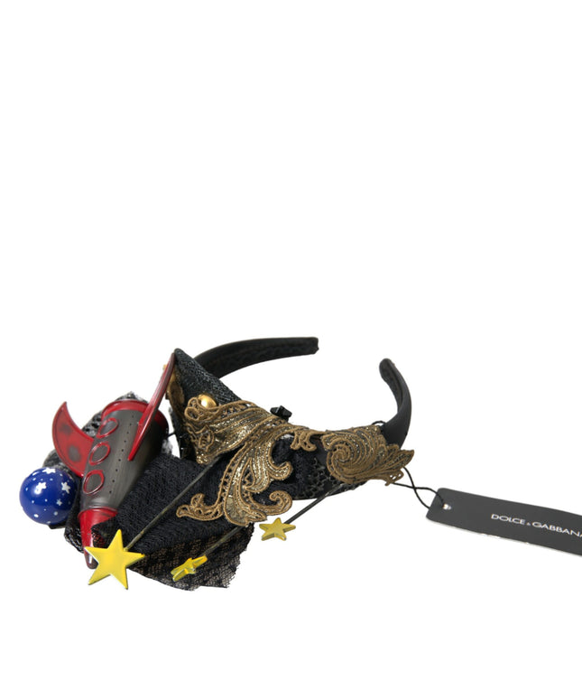 Dolce & Gabbana Multicolor Missile Rocket Crystal Stars Headband Diadem