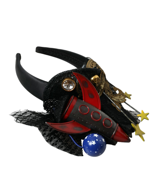 Dolce & Gabbana Multicolor Missile Rocket Crystal Stars Headband Diadem