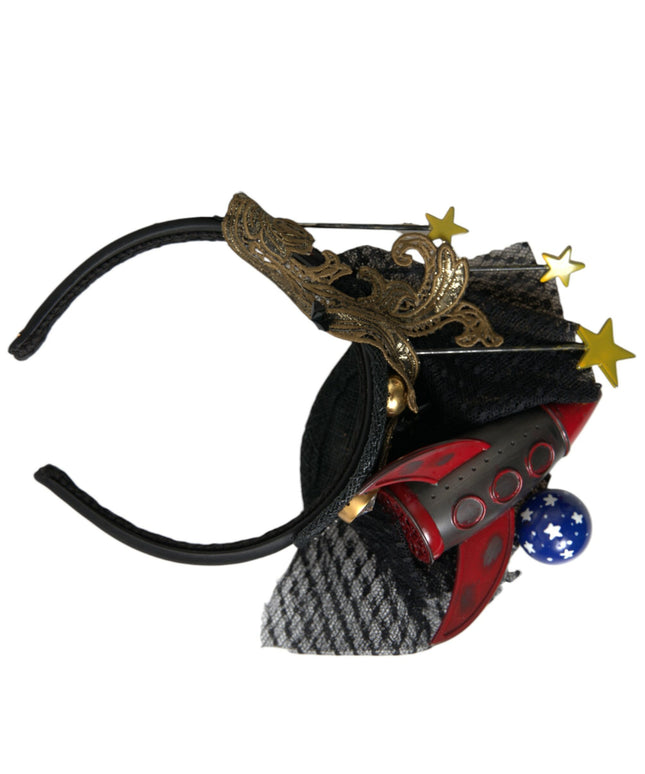 Dolce & Gabbana Multicolor Missile Rocket Crystal Stars Headband Diadem