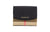 Burberry Luna Black Grained Leather House Check Canvas Coin Pouch Snap Wallet