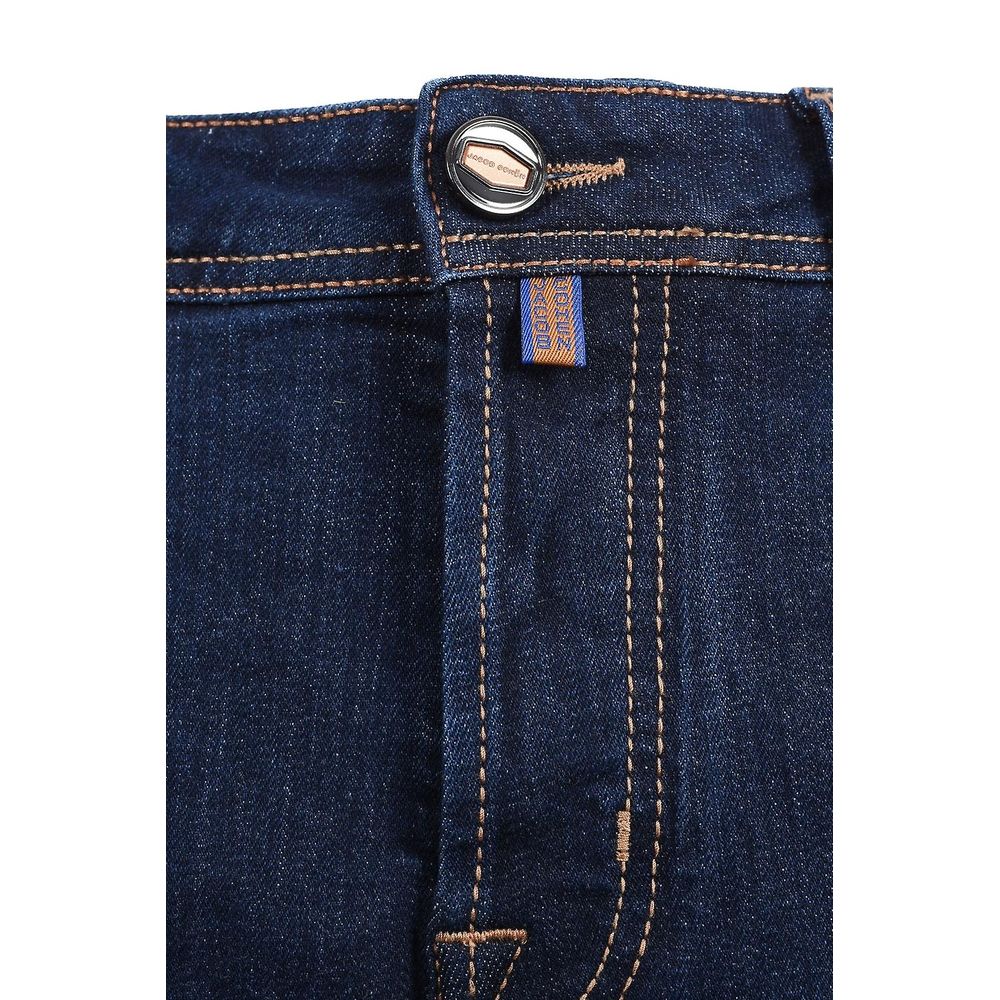 Jacob Cohen Blue Cotton Men Jean